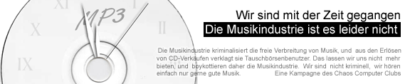 CCC fordert zum Boykott der Musikindustrie auf